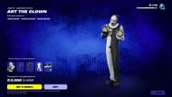 Art The Clown skin will remain listed until November 1, 2025 (Image via Epic Games)